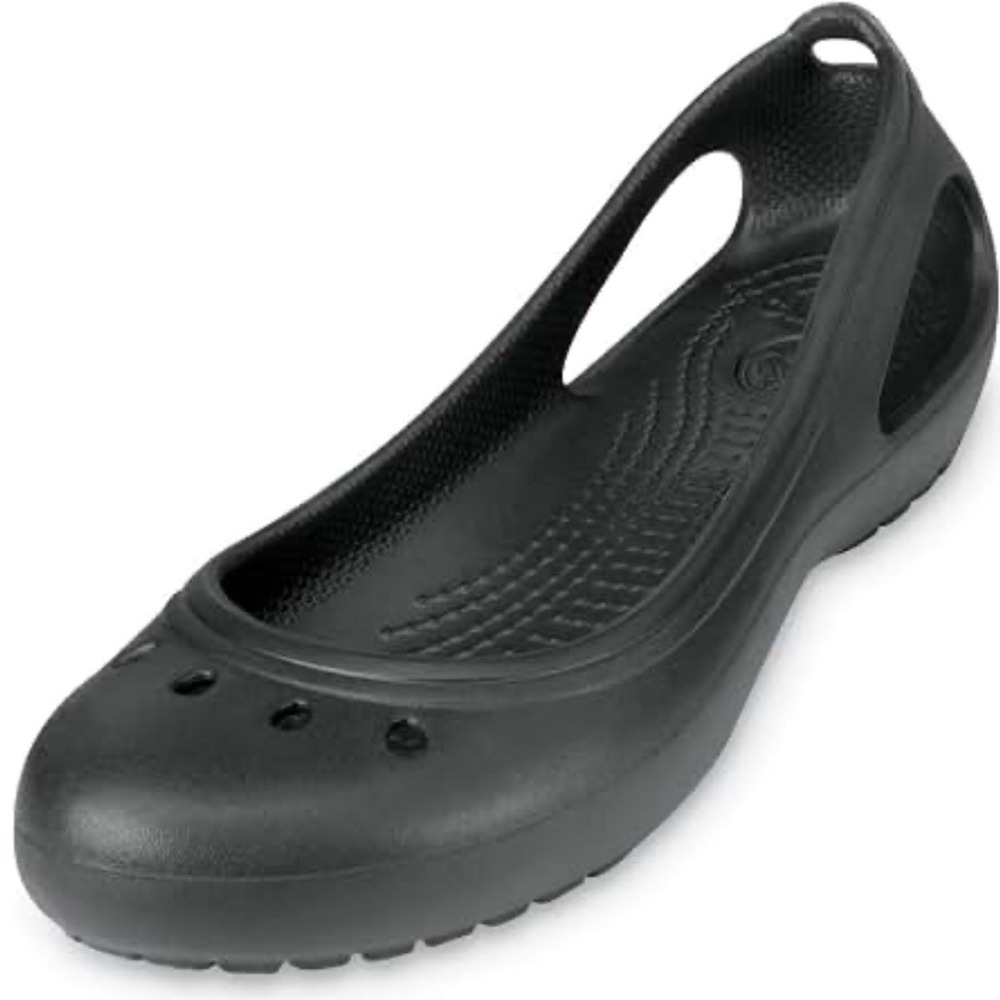 Crocs Kadee Black Slip On Ballet Flats Women's Size 11